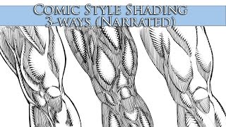 How to Shade in a Comic Book Style - 3 Ways - Narrated