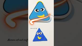 Triangle 📐Clay Art #shorts #youtubeshorts #trending যেই আমি বই📘 ধরি সারা দিন বই 📖পড়ি #cartoon #clay