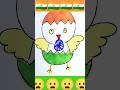 flag drawing on duck #maathujhesalam #youtubeshorts #republicday #artanddrawingwithankita3317