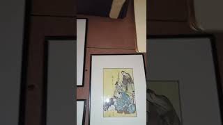 Antique Japanese woodblock prints 18/19 century some by Kitagawa  Utamaro.