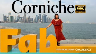 Qatar beautiful place- Corniche | Drone show | FIFA World Cup 2022 | 4K 60FPS