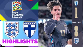 Finland vs England (1-3) Highlights | UEFA Nations League 2024 | Suomi vs Englanti | england finland