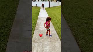 Sensible￼ baby run. Knows to pull pants up ⬆️ ￼ #cute #happy #baby #Cutebaby￼ #tutu