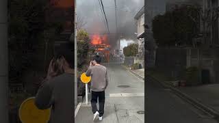 福岡県須恵町植木の火事！