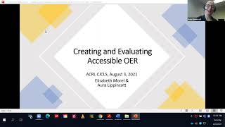 ACRL CJCLS OER Committee: OER : What’s next? Accessibility