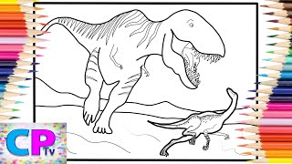 Tyrannosaurus Rex vs Compsognathus Coloring/Dinosaurs Coloring Pages/Defqwop - Awakening/NCS Release