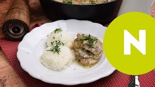 Gombás-tejszínes karaj recept | NOSALTY