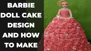 Barbie Doll Cake Design And How to make Doll Cake