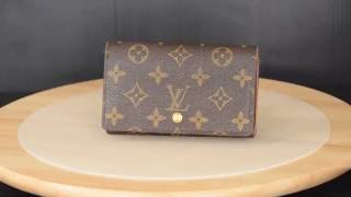 ilovekawaii C03133 - Louis Vuitton Monogram Porte Monnaie Billets Tresor Wallet M61730