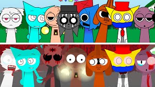 Incredibox Sprunki Sprunki Retake added OC! - Normal VS Horror