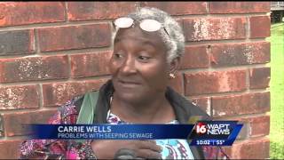 Seeping sewage in McComb