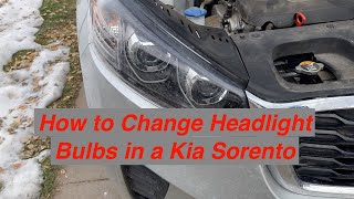 2020 Kia Sorento Headlight Bulb Change