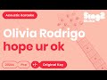 hope ur ok Karaoke | Olivia Rodrigo (Acoustic Karaoke)