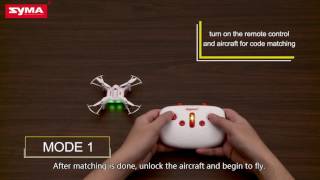 Syma X20 Mini Pocket Drone Headless Mode 2.4Ghz Nano LED RC Quadcopter Altitude Hold White