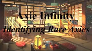 Axie Infinity - Identifying Rare Axies