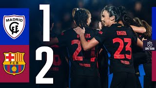 HIGHLIGHTS I MADRID CFF 1 vs 2 FC BARCELONA | COPA DE LA REINA 🔵🔴