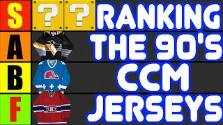 TIER LIST! WHICH 90's CCM Jersey is the Best? | NHL | Ranking the Best 1990s Ice Hockey Jerseys