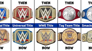 WWE Championships Then vs Now | wwe old vs new championships