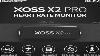 XOSS X2 Pro Heart Rate Sensor Independent Record Chest Strap HRM Monitor Bluetooth ANT+ He