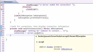Intermediate Java Tutorial - 41 - Waiting for a Connection