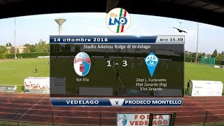 Campionato Promozione 2018-19 6a Giornata | Vedelago - Prodeco Calcio Montello | 14/10/2018