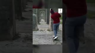 The perfect golf swing 🙈 #funny #viral #fail #golf #shortscomedy #shortscomedy