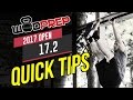 CrossFit 17.2 Open WOD Quick Tips and Strategy (WODprep Official)