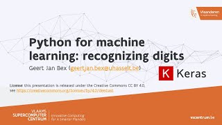 05. Python for machine learning: recognizing digits using keras