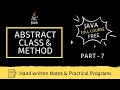 Abstract Class & Method in Java [Chapter - 7] | Java Tutorial for Beginners