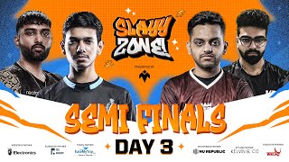 1M Slayyzone | Semi Finals | Day - 3 | BGMI | Ft. iQOO SouL, Godlike, Wyld Fangs