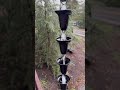 rain chain in heavy rain gutters guttercleaning diy gutterrepair guttermachine shorts