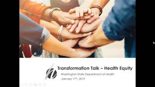 Transformation Talk: Health Equity