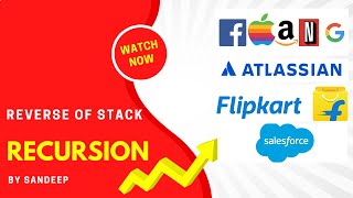 Reverse Of Stack using Recursion || Java DSA Program || #java #javaprogram #dsa
