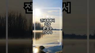 전 세계에서 가장 큰 호수 TOP5