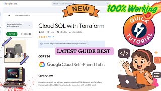 Cloud SQL with Terraform | Special Easiest Guide #GSP234 #qwiklabsarcade2025