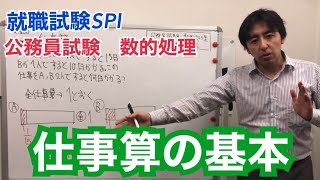 【数的処理/SPI初級編③】仕事算は「一日あたりの仕事量」に注目！基本事項をマスターしよう！