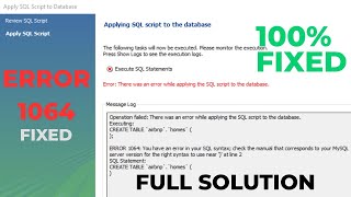 MySQL Error 1064 Fixed Permanently in 2025 | Easy Tutorial