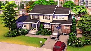 Big Retro Family Home | The Sims 4 Basement Treasures Kit Speed Build