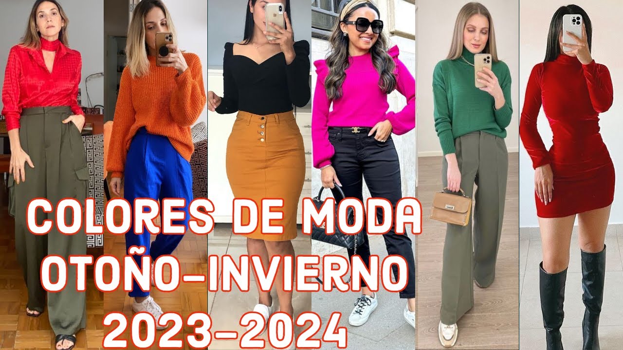 COLORES EN TENDENCIA OTOÑO INVIERNO 2024/ COLORES DE MODA PARA LA NUEVA ...