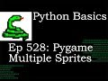 Python Basics Tutorial Pygame Mulitple Sprite Objects