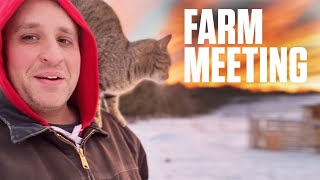 Winter, cattle, ducks and dogs: January Farm Meeting