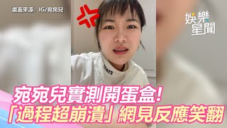 宛宛兒怒了！實測開蛋盒「過程超崩潰」　網見真實反應笑翻｜娛樂星世界