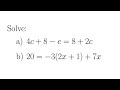 Examples: Addition and Multiplication Properties of Equality