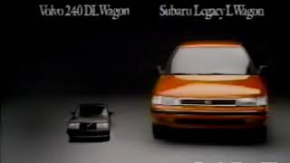 1990 Subaru Legacy vs Volvo 240 DL TV Spot