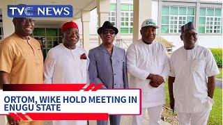 Wike, Ortom Present as Five PDP Governors Meet in Enugu State
