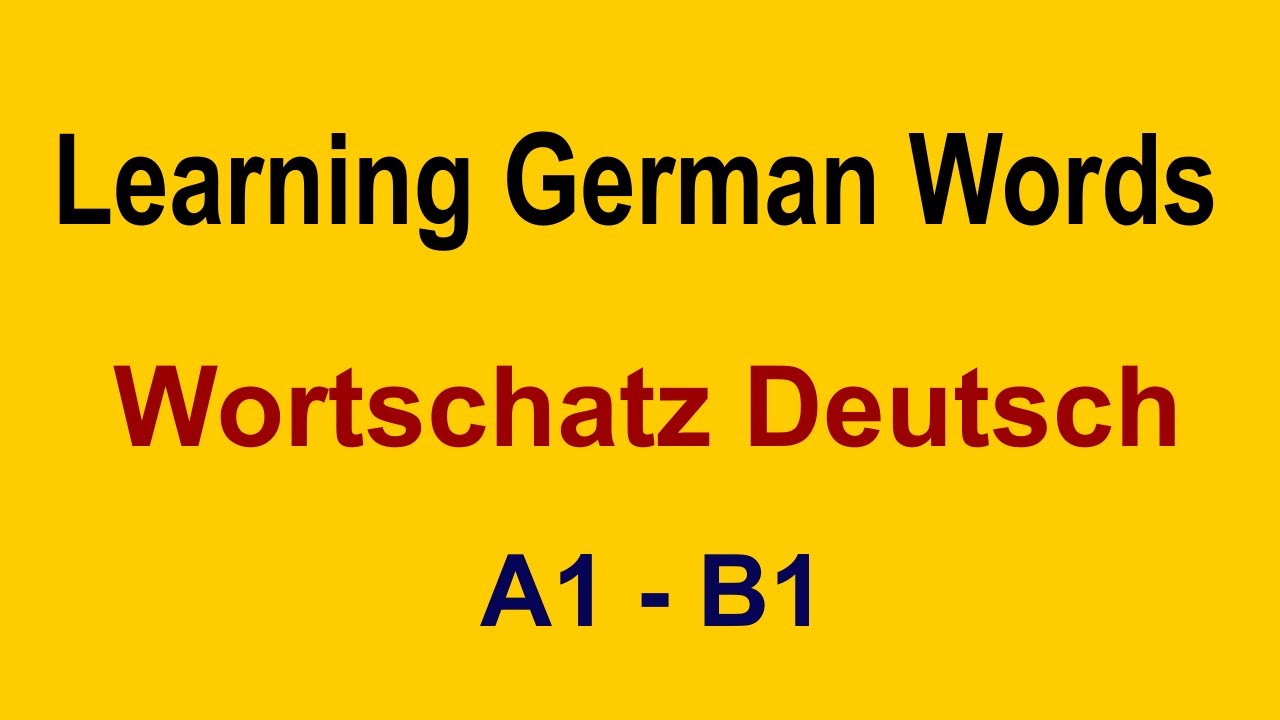 Wortschatz In German | Deutsche Grammatik In Hindi A1, A2, B1 | Learn ...