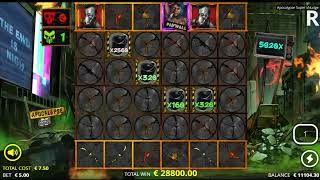 Craziest win ever - 20 000x on Apocalypse Slot!