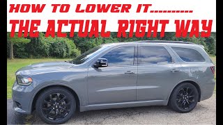 Best Guide   How to lower Dodge Durango lowering springs DIY