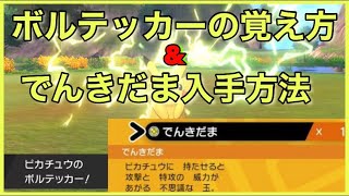 ピカチュウにボルテッカーを覚えさせる方法\u0026でんきだま入手方法！【ポケモン剣盾】