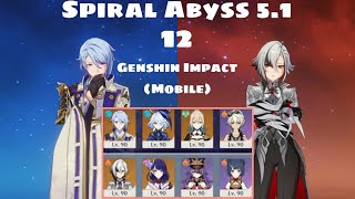 Ayato Jean Sunfire & Arlecchino Overload | Spiral Abyss 5.1 12 Genshin Impact